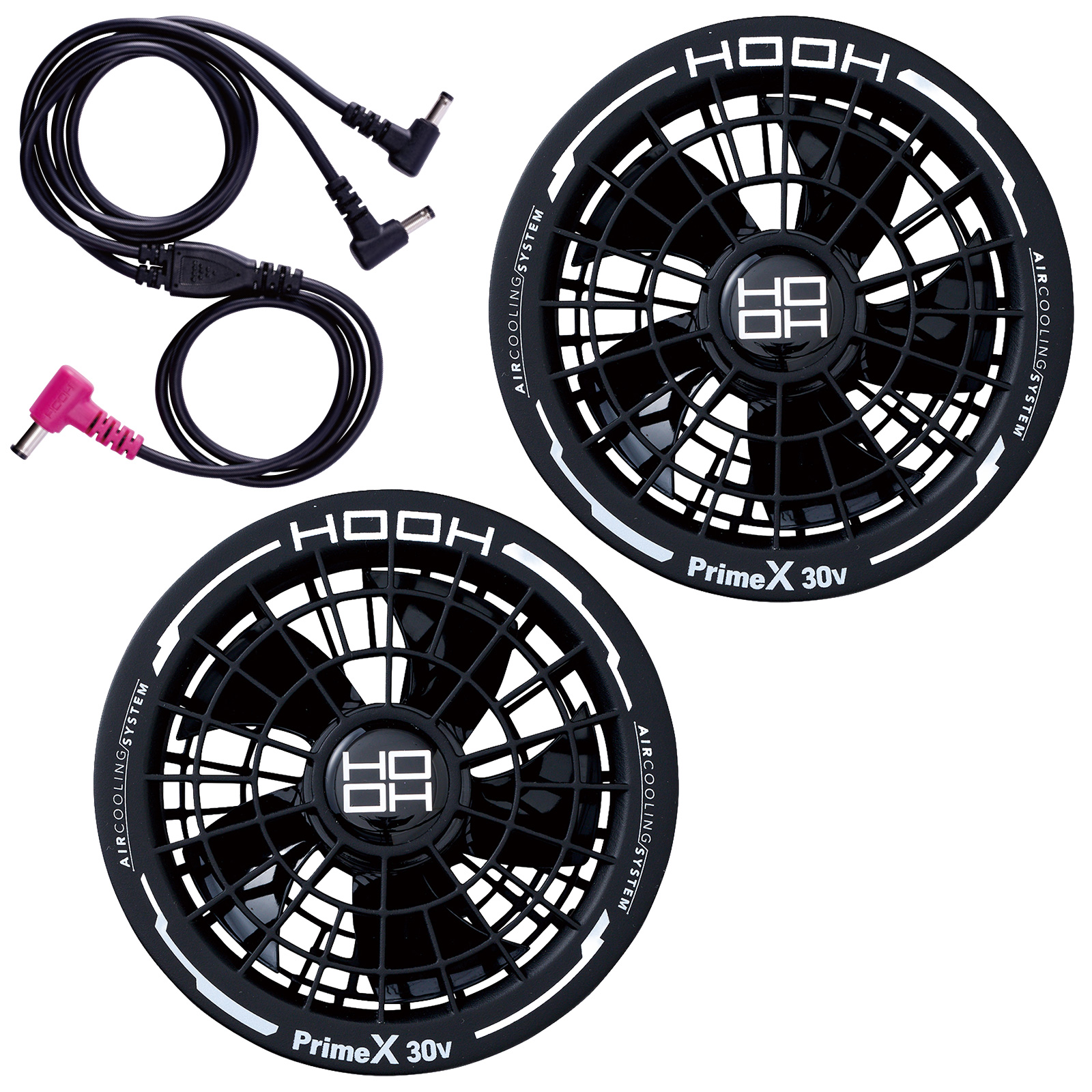 2026年製　PrimeX V3002 ファンセット＋ バッテリーセット HOOH（鳳皇） 2026年新商品 快適ウェア用 ファンケーブルセット V3002