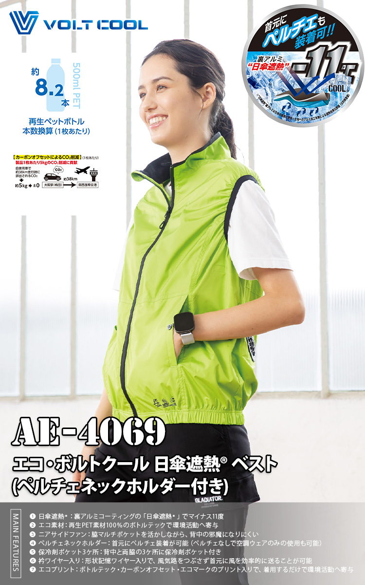 2025年新商品 空調風神服 コーコス エコ・ポルトクール 日傘遮熱