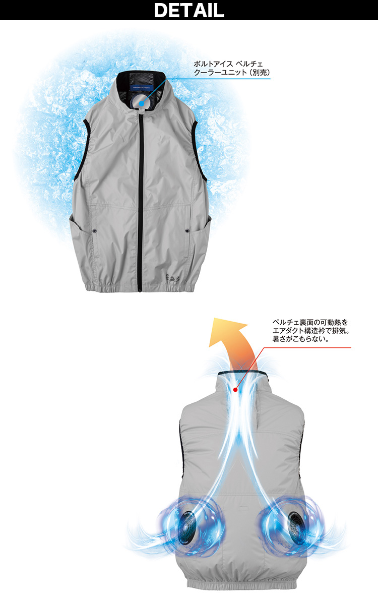 空調風神服 2025年新商品 空調風神服 コーコス エコ・ポルトクール 日傘遮熱