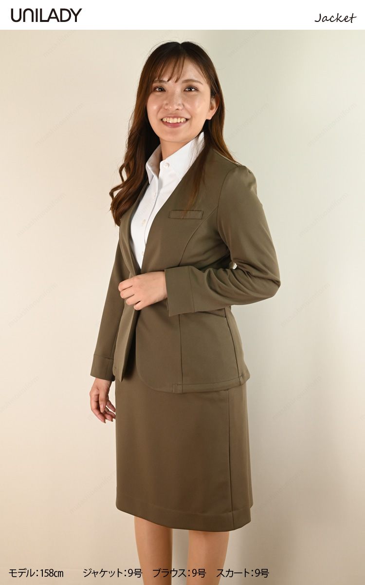 UNILADY リラクシージャケット U2223 17号 19号 大きいサイズ 裏地なし