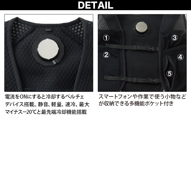 フローズンベスト EF92452(ペルチェデバイス3個搭載) +モバイル