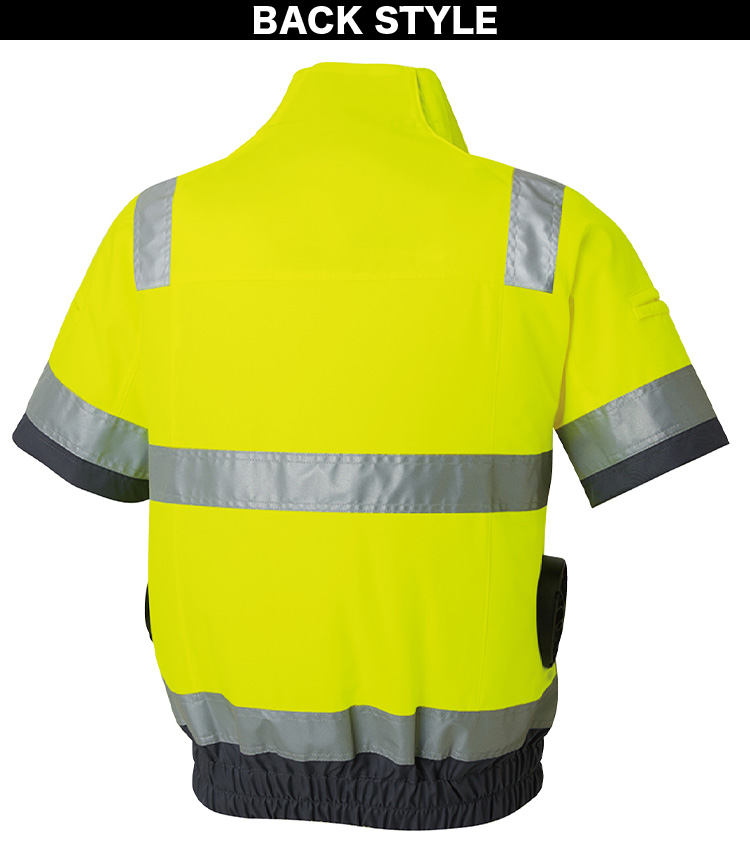 2025年新商品 空調風神服 Hi-Vis半袖ブルゾン 高視認性安全服 KF92520