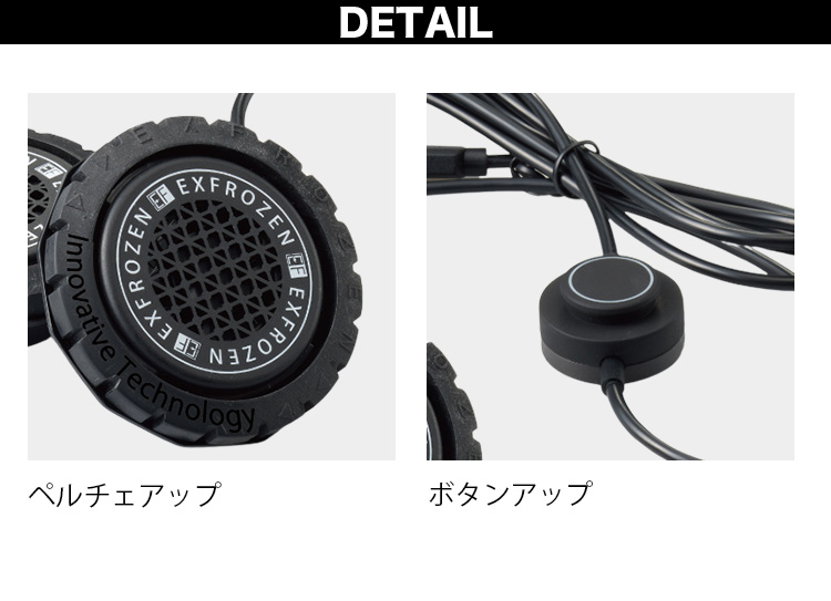 サンエス 空調風神服 ペルチェユニット 2個タイプ RD9700