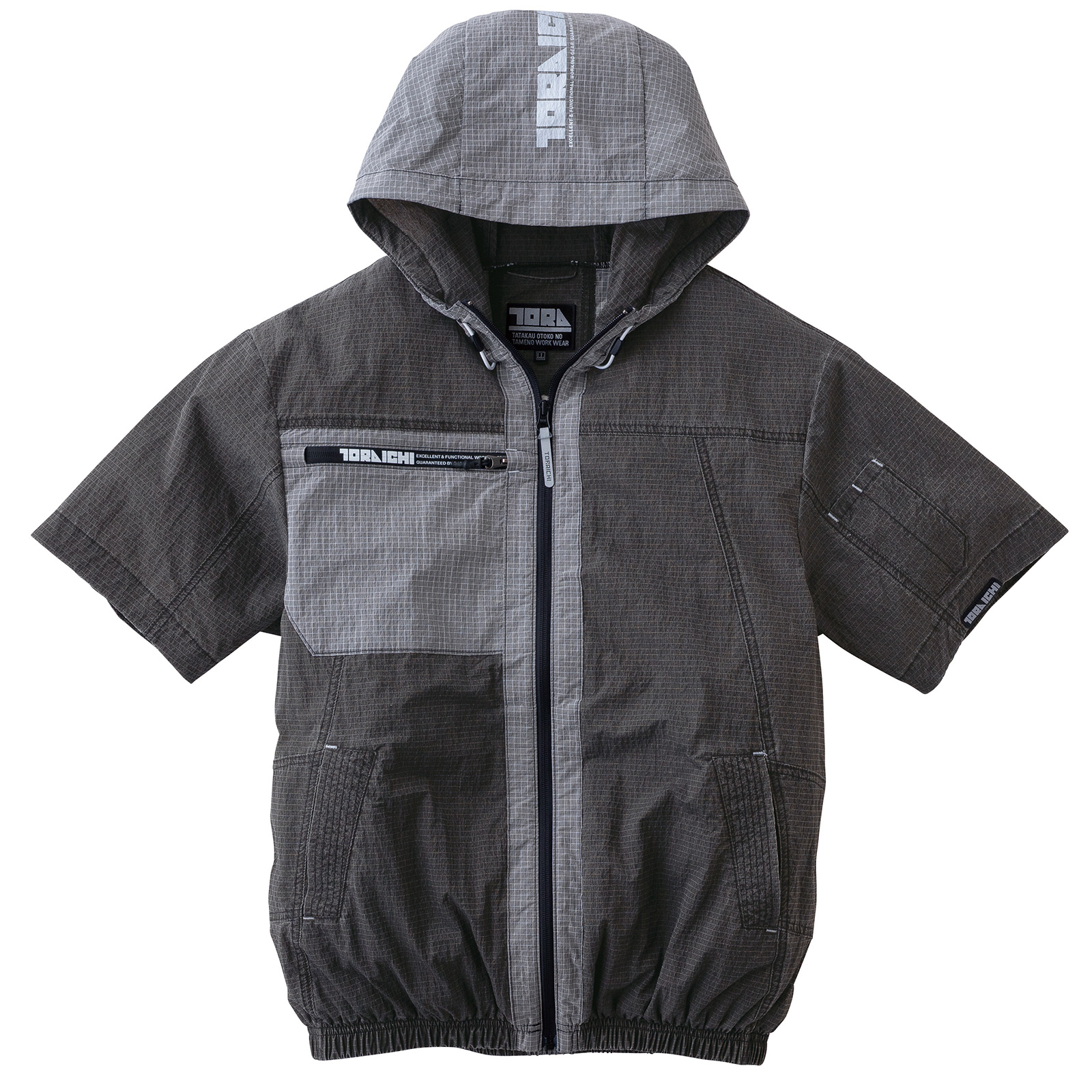 寅壱 2026年新商品 空調服(R) 半袖ジャケット 1085-116 色落ち加工