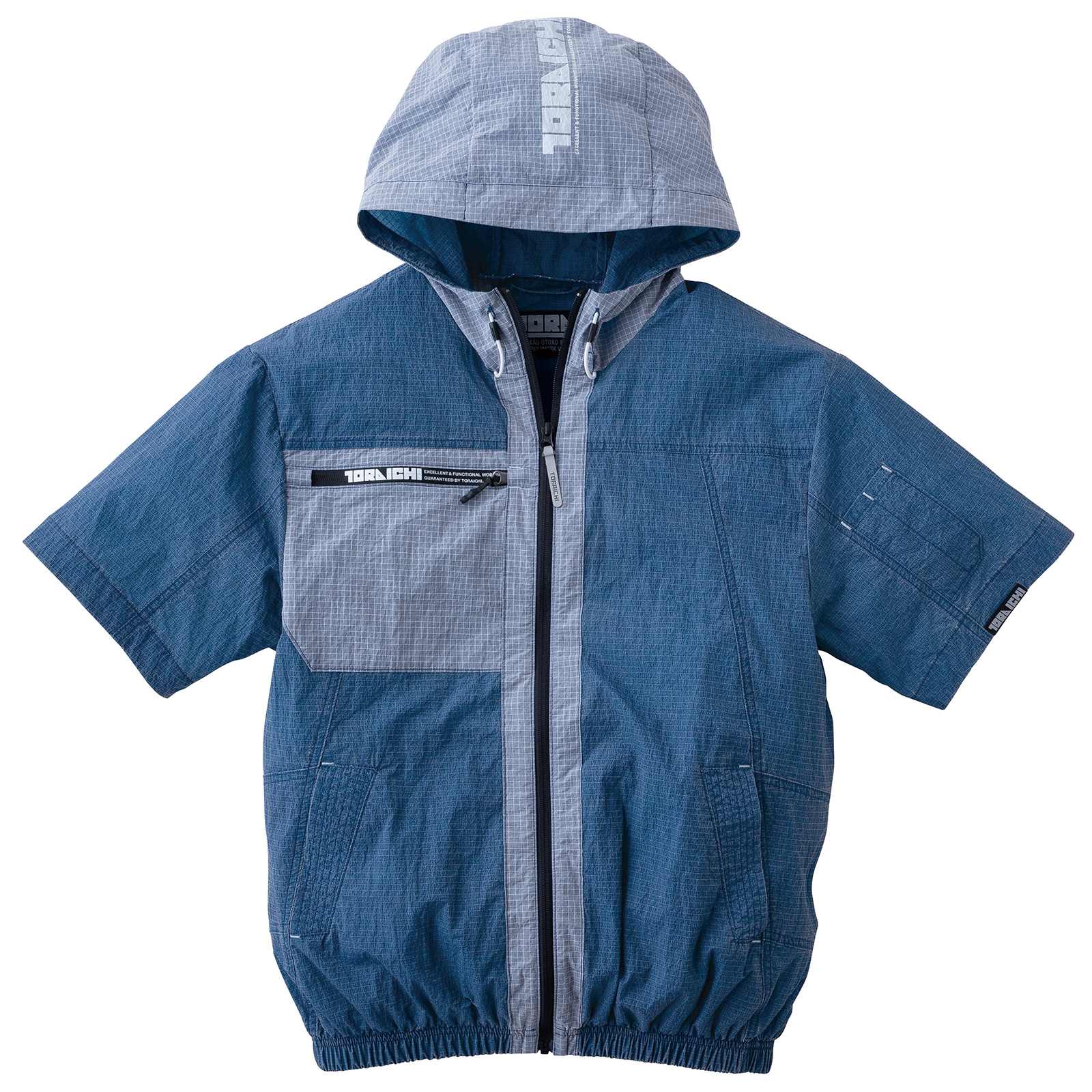 寅壱 2026年新商品 空調服(R) 半袖ジャケット 1085-116 色落ち加工