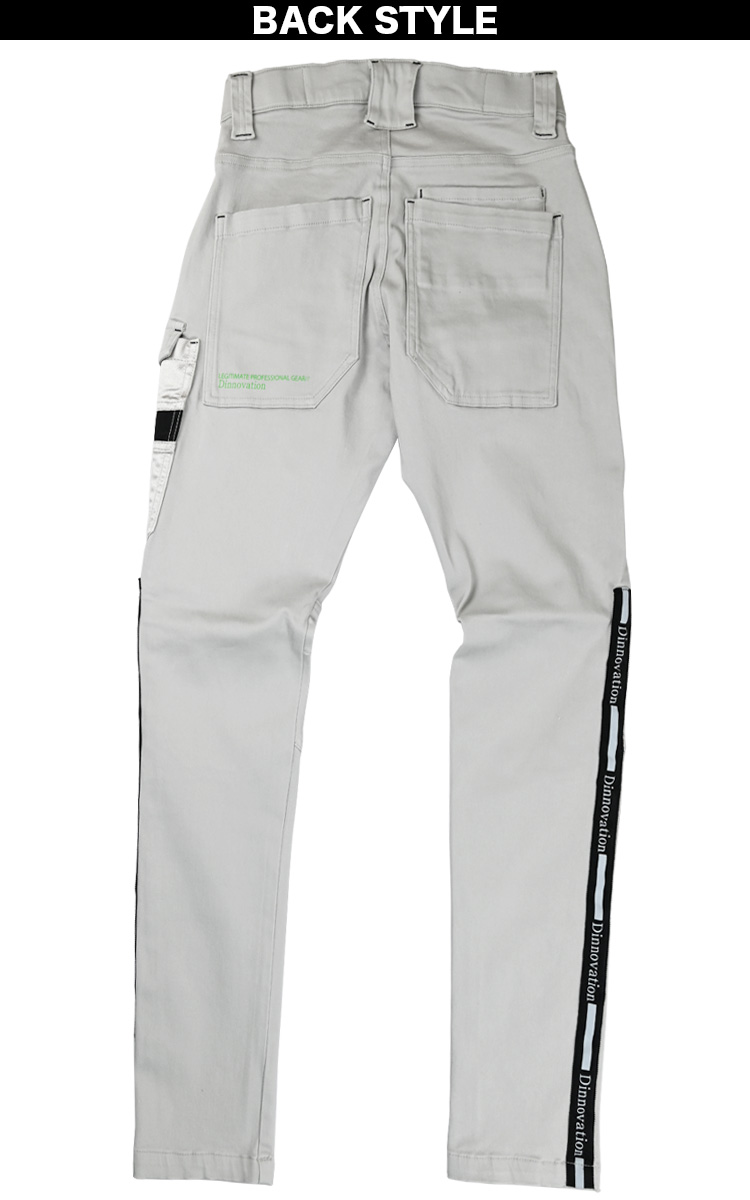 Dinnovation ストレッチロゴラインパンツ 24B008EX デニム ストレッチ