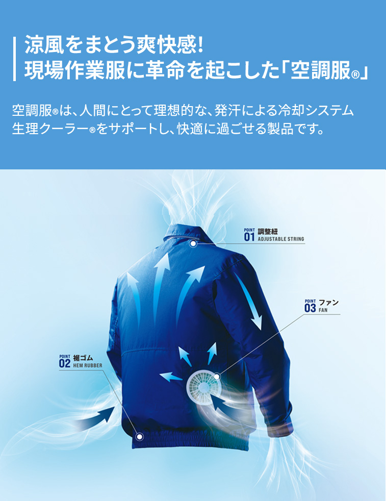 空調服 【公式ショップ】空調服(R) スターターキット （18V/川崎