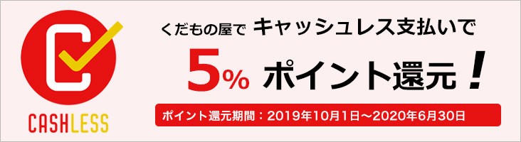 キャッシュレス支払いでポイント還元!