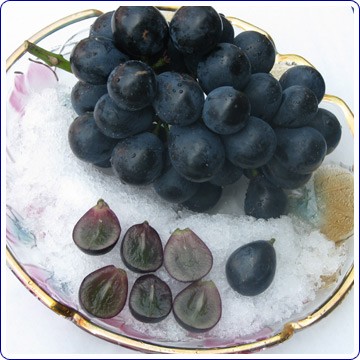 ナガノパープル 贈答用 4kg 8-10房 量が少なく大変人気の貴重なブドウ。