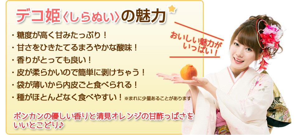デコ姫「しらぬい」の魅力