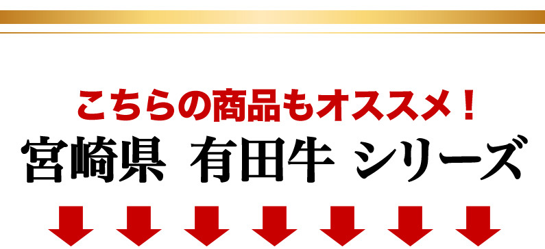 こちらの商品もオススメ！宮崎県有田牛シリーズ