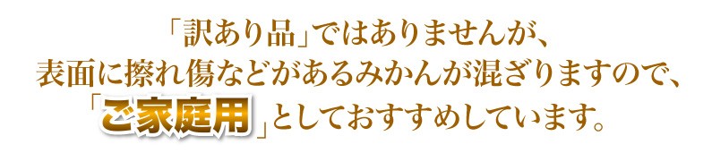 訳あり品ではありませんが、ご家庭用としておすすめしています。