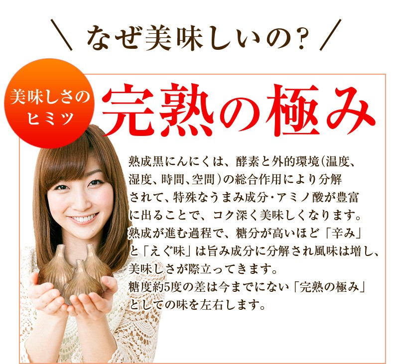 美味しさのヒミツ 完熟の極み
