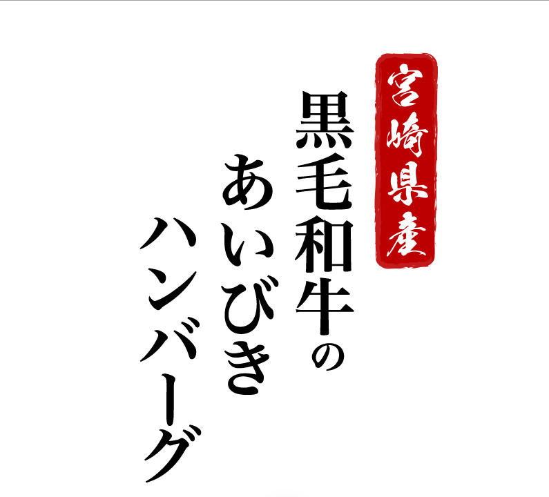 宮崎県産黒毛和牛の合挽きハンバーグ