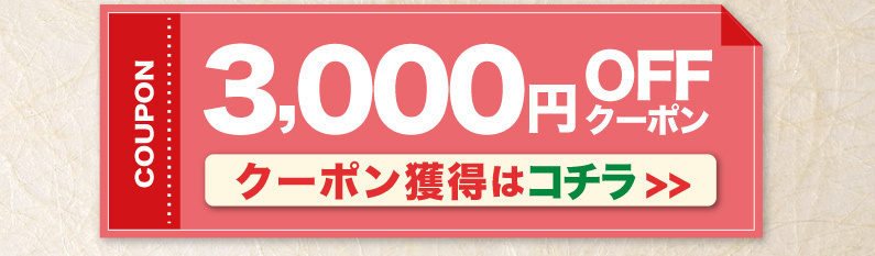 3000円OFFクーポン獲得はコチラ