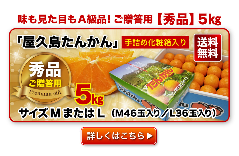 味も見た目もA級品！ご贈答用【秀品】5kg