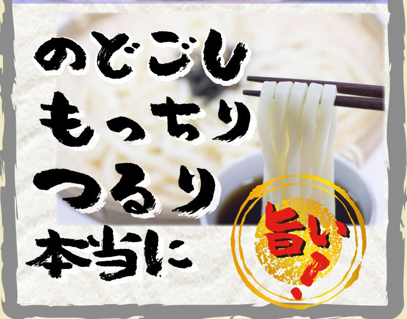 半生手延べ人力うどん旨い