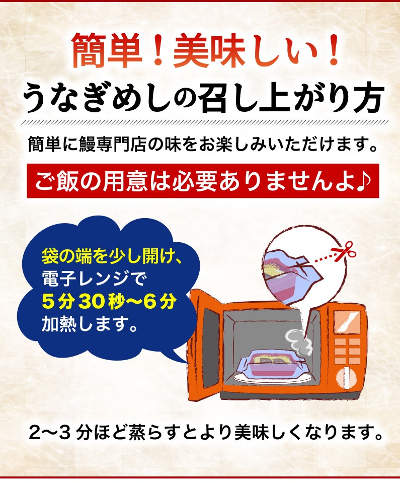 簡単！美味しい！うなぎめしの召し上がり方