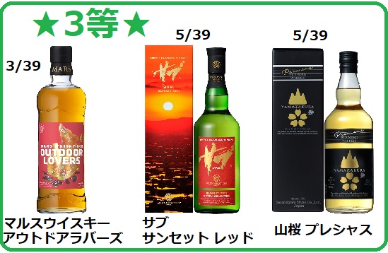 竹鶴、フロム・ザ・バレル、復刻版角瓶 ３点セット ニッカウヰスキー（NIKKA WHISKY） 【ウイスキーくじ】送料無料！39口