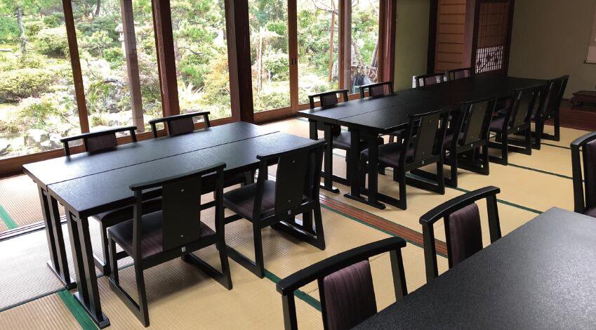 座敷テーブル 平安脚洋脚のみタイプ 2-3人用 150/180×55×H70 ダイニングテーブル 和室用テーブル 畳用テーブル 宴会場 座敷タイプ 旅館 料亭 神社 寺院 公共_3