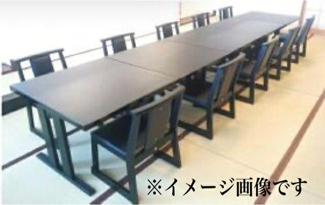 対面座敷テーブル 平安脚洋のみタイプ 対面2人用 90×90×H62cm/椅子別売 ダイニングテーブル 和室用テーブル 畳用テーブル 宴会場 座敷タイプ 旅館 料亭 神社_1