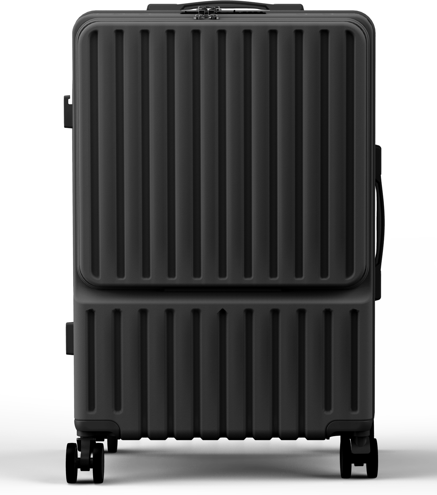 スーツケース 機内持ち込み 軽量 キャリーケース キャリーバッグ フロントオープン フロントタイプ USBポート カップホルダー フック搭載 S M 4泊 6泊 TSAロック｜kukuya｜02