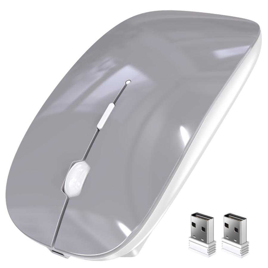 マウス ワイヤレスマウス 無線 超静音 バッテリー内蔵 充電式 超薄型 省エネルギー 高精度 Mac Windows surface Microsoft Pro 対応 送料無料