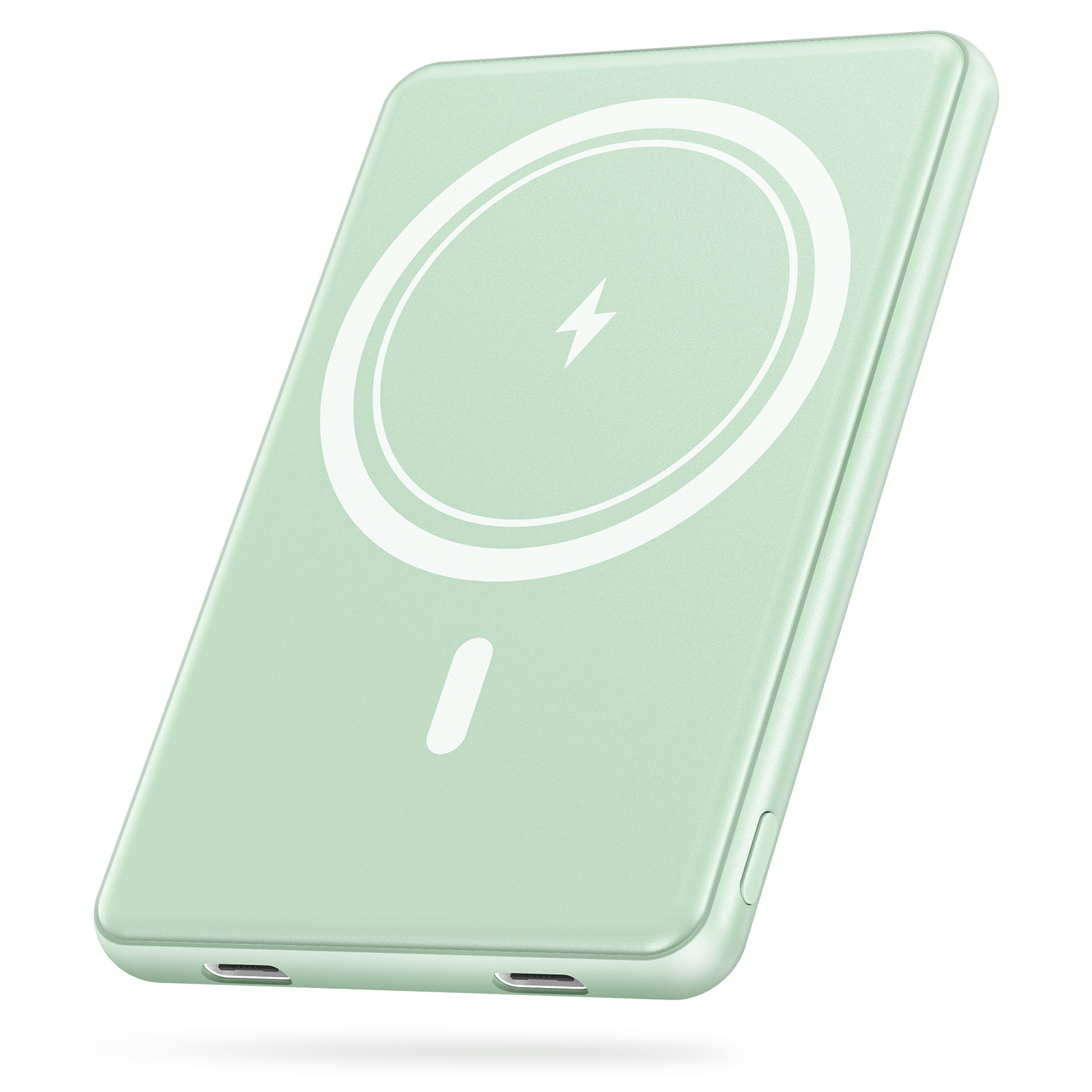 モバイルバッテリー 8000mAh ワイヤレス 磁気 超軽量 薄型 小型