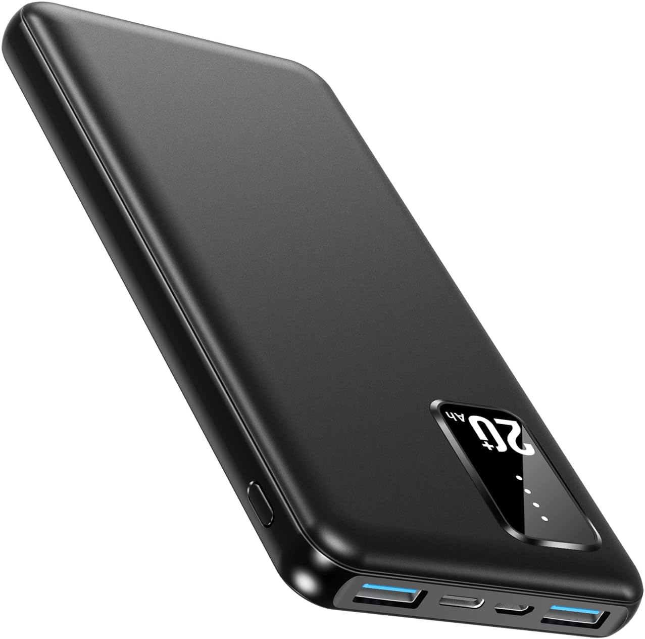 モバイルバッテリー 20000mah 小型 大容量 軽量 薄型 3台同時充電 5v/2a USB-A+Type-C入出力ポート 超軽量 スマホ充電器  iPhone Android 対応 2024