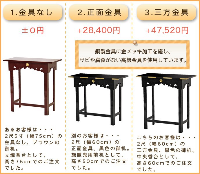 オーダーメイド机 サイズ・色オーダー可能 折り畳式御机 鎌倉型 幅4尺