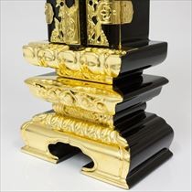 なーむくまちゃん工房 繰り出し位牌 塗り位牌 前金二重回出 4寸 4.0寸