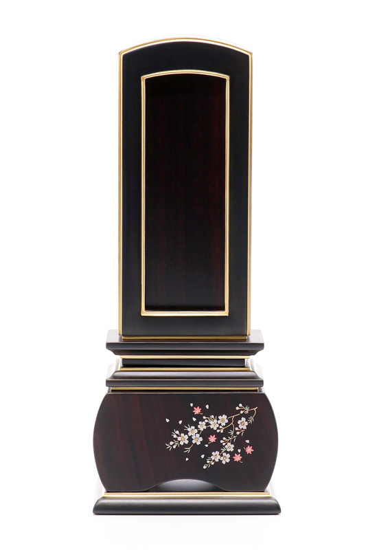 位牌 モダン 繰出し位牌「山桜（唐木）」5.0寸(高さ:23.0cm) 唐木位牌 繰り出し位牌 黒檀 紫檀 文字 仏具 お位牌 名入れ おしゃれ 位牌_1
