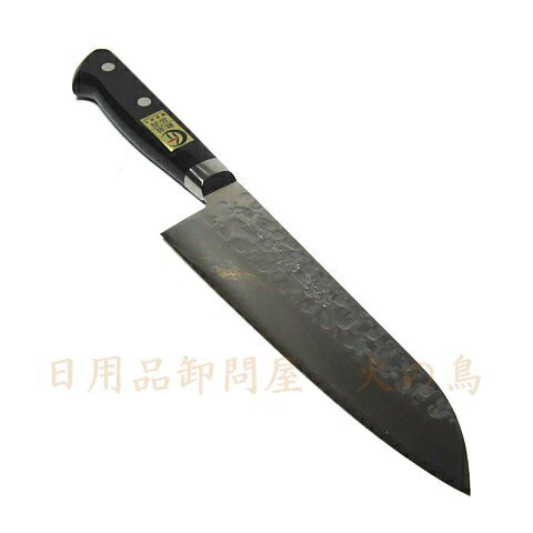 送料無料】越前数馬作 積層青二鋼 銀龍 剣型文化包丁170mm 水牛桂朴