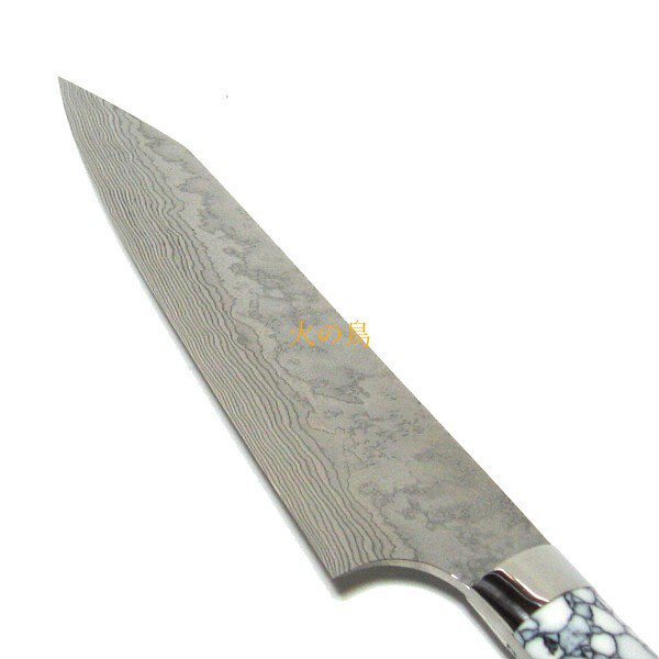 送料無料】 V10・V2コアレス鋼 煌河 切付牛刀180mm 白ターコイズ