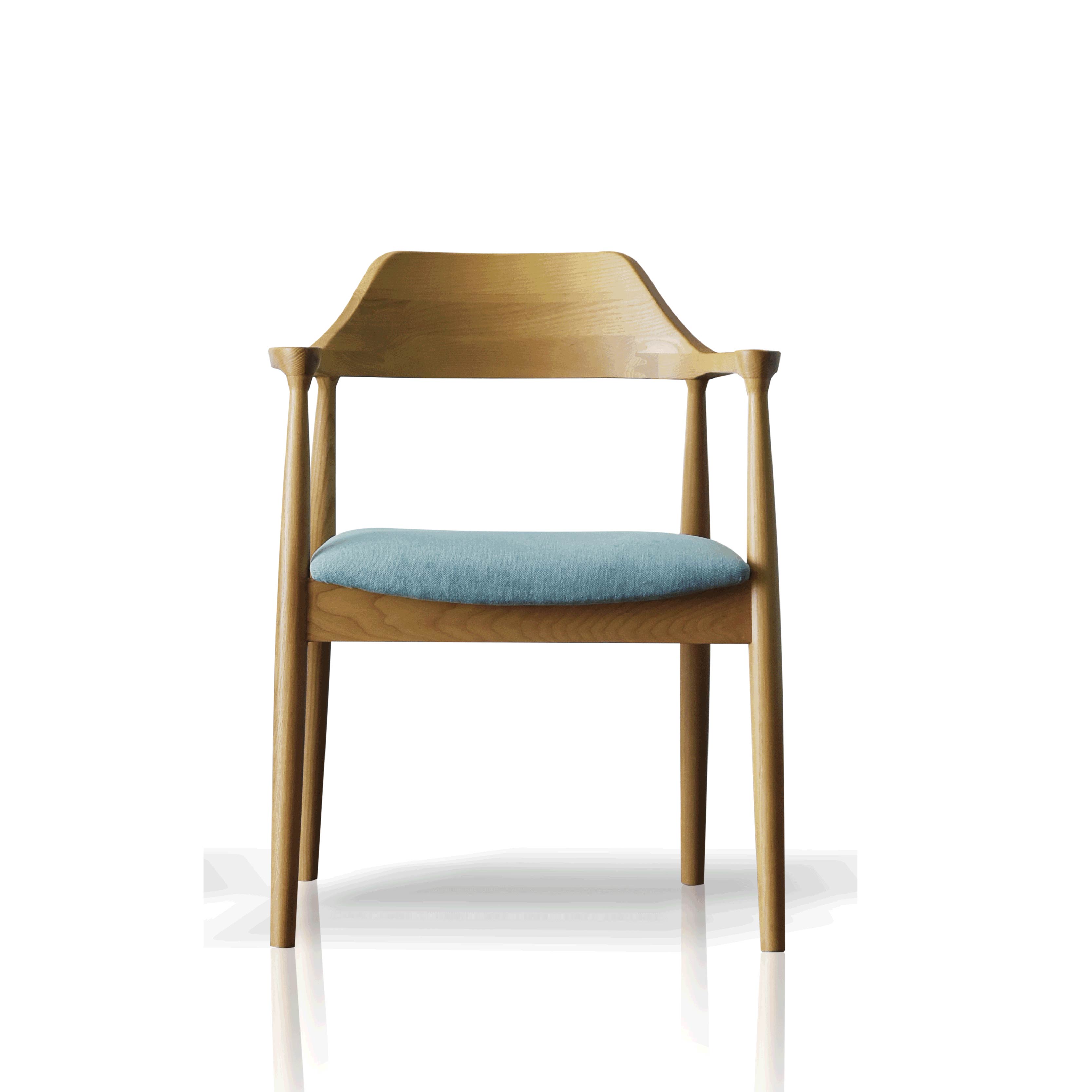 北欧風)ダイニングチェア 木製フレーム ダイニングチェア 北欧 1脚 座面 布 ファブリック 木製 フレーム 天然