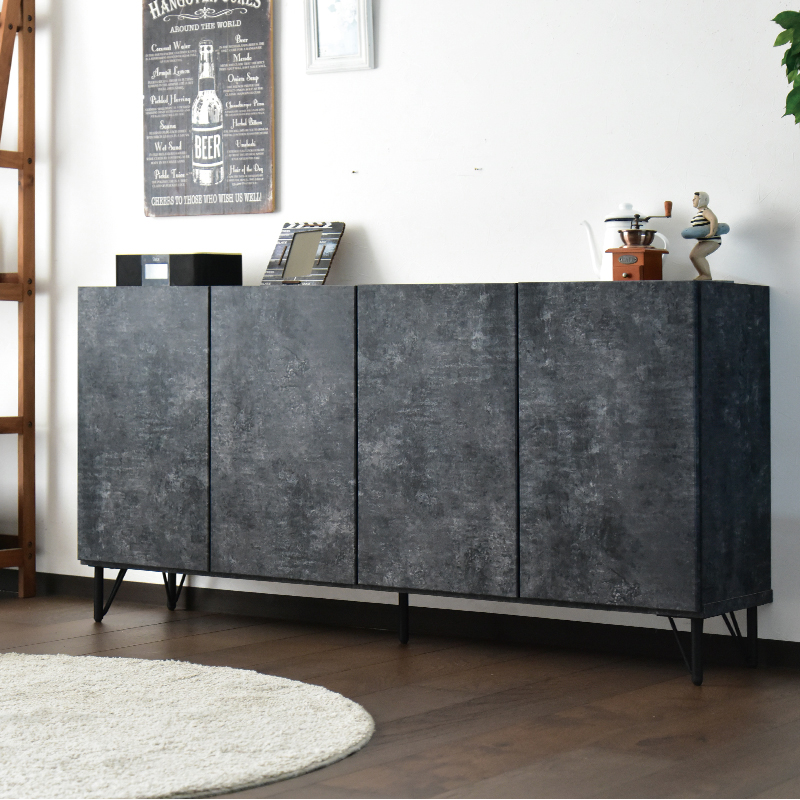 キャビネット サイドボード 幅160 木製 ナチュラル シンプル おしゃれ