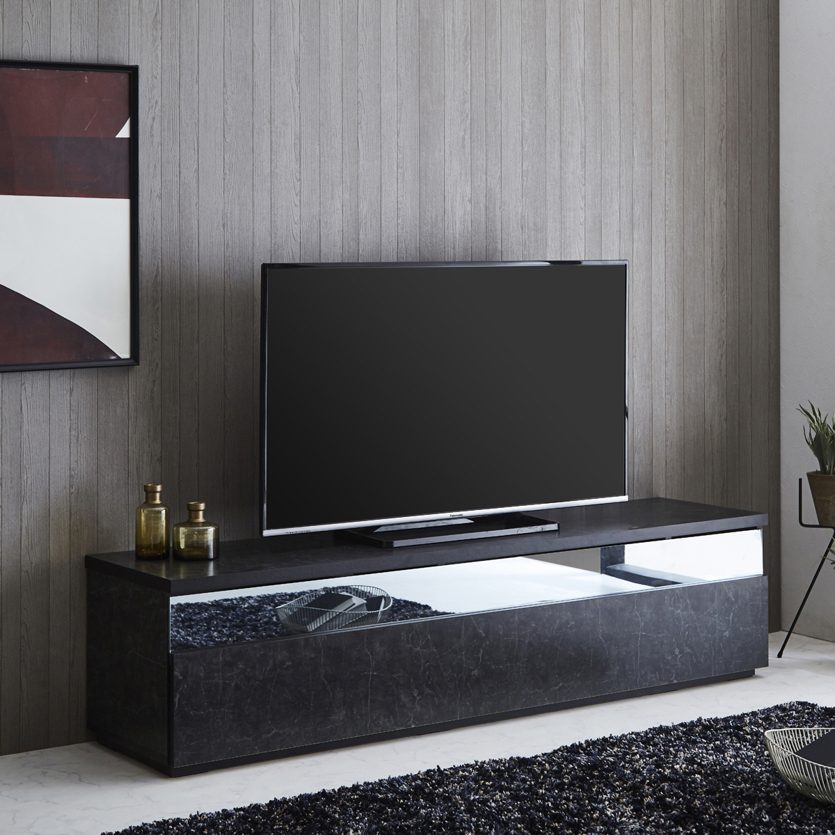 テレビ台 ローボード 完成品 幅180 TVボード リビング収納