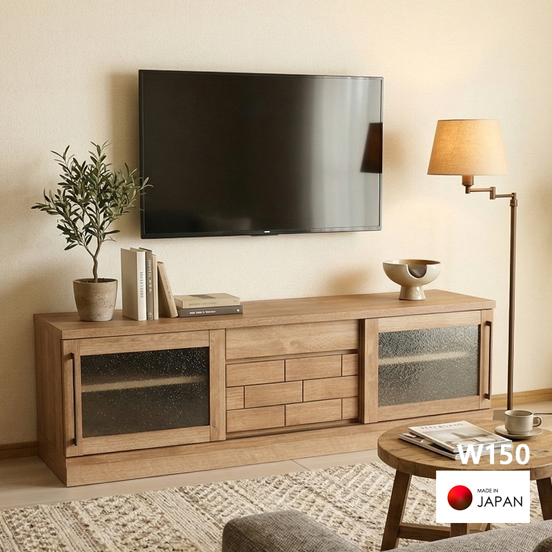 最終価格　ローボード150 TVボード　テレビ　美品　引き取り限定 組立・引取サービス無料 | ルト 150 ローボード NA テレビボード