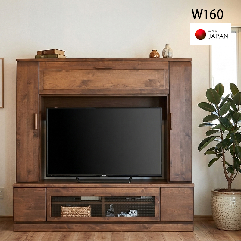【取引完了】値下げしました[大型家具]壁面収納テレビボード&サイドキャビネット 壁面収納 4点セット テレビ台 TVボード キャビネット 引出 収納家具