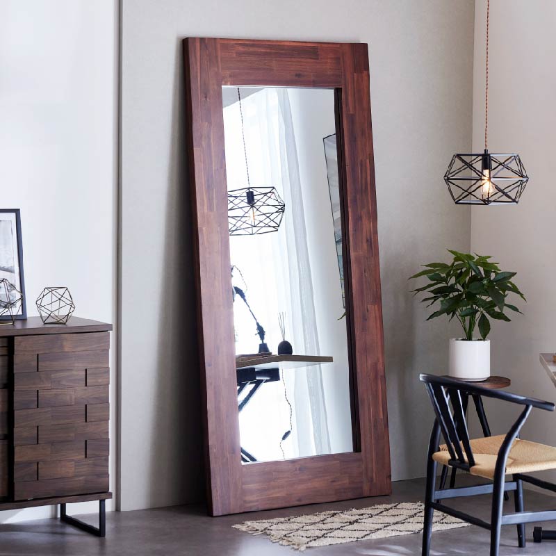 鏡　姿見　大型　アカシア無垢　ナチュラル　新品 鏡 姿見 大型 アカシア無垢 ナチュラル 新品 q1800dm.jpg 鏡 姿見 大型