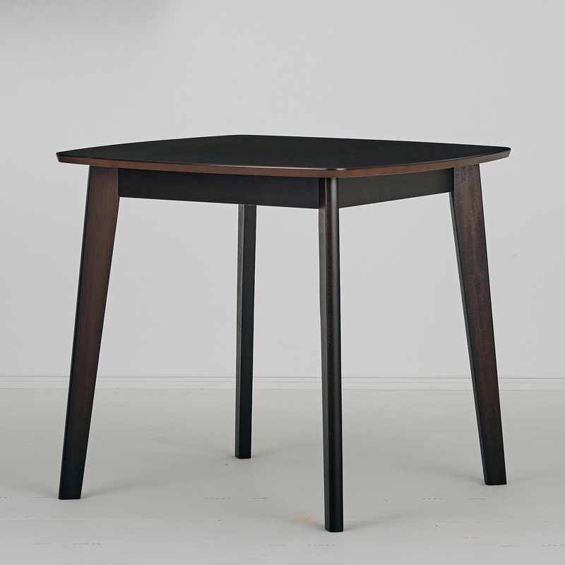 正方形 テーブル ダイニングテーブル シンプル ナチュラル ブラウン 木製 2人用 カフェテーブル 北欧 80幅｜kumamok｜02