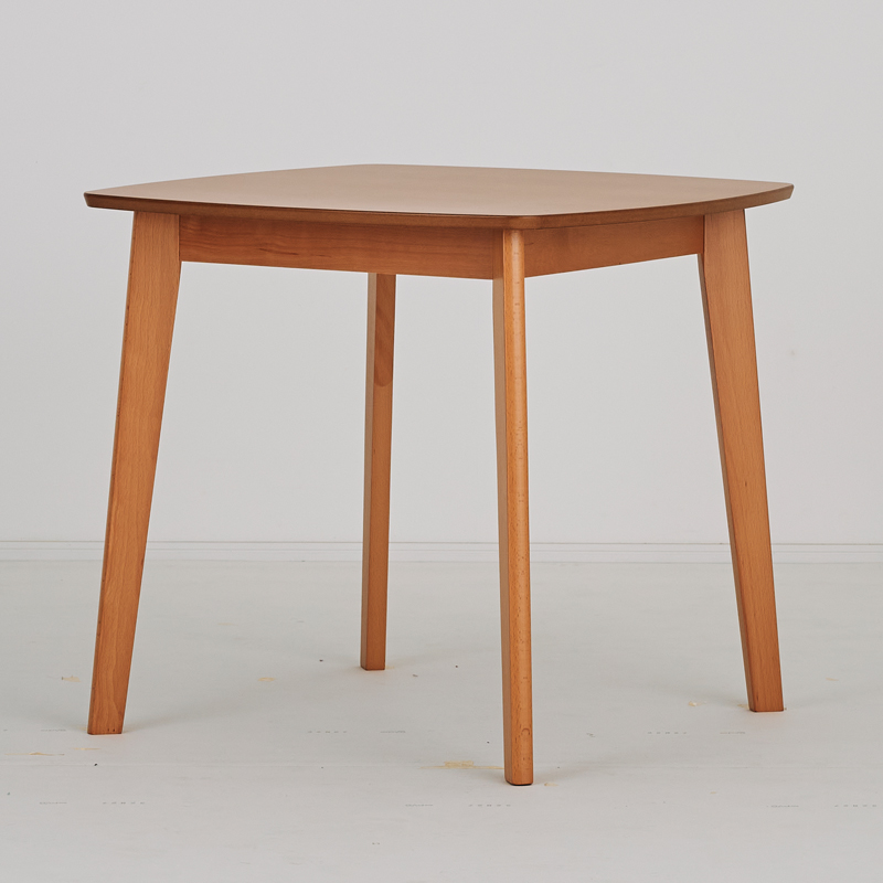 正方形 テーブル ダイニングテーブル シンプル ナチュラル ブラウン 木製 2人用 カフェテーブル 北欧 80幅｜kumamok｜03