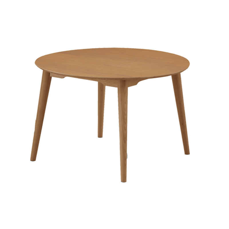 丸テーブル ダイニング 4人用 木製 円卓 円形 120 食卓 テーブル 無垢材 ナチュラル 北欧 シンプル 120×120｜kumamok｜02