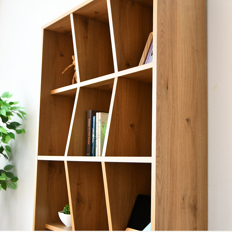 オープンラック 木製 3段 幅90 おしゃれ 薄型 完成品 国産 日本製