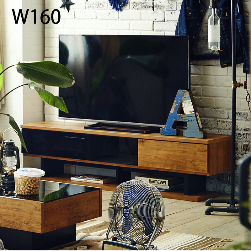 木製ガラス扉付きテレビ台【アンティーク家具】 テレビ台 ローボード TV台 アンティーク調 ガラス扉 幅90cm