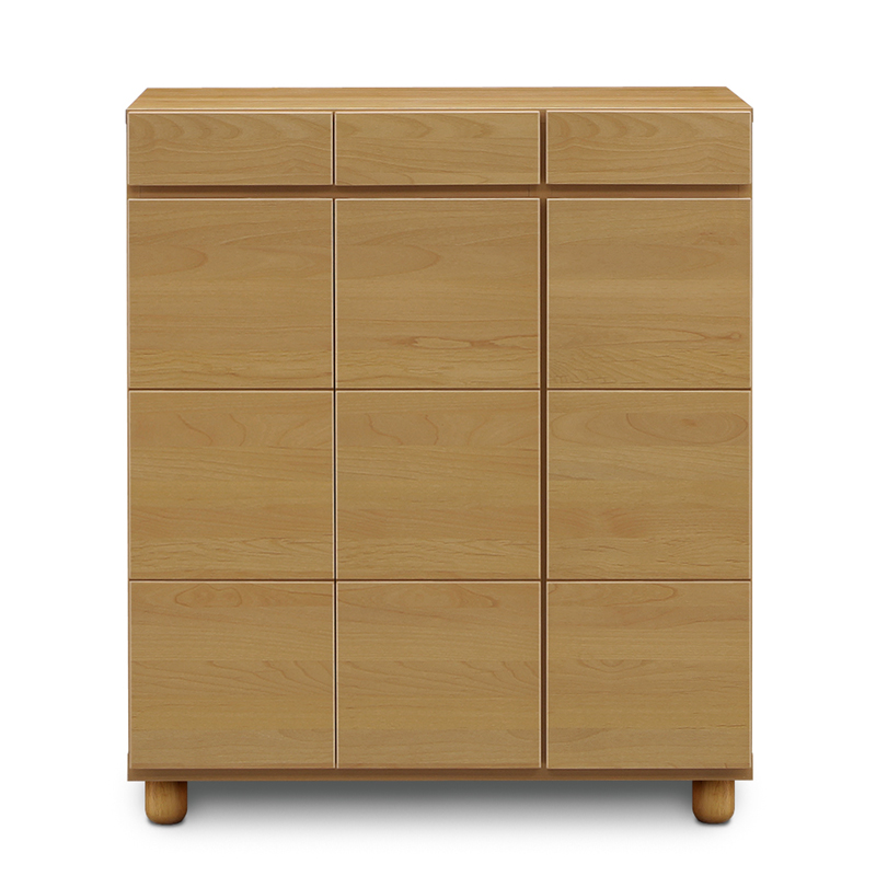 木製靴箱 棚付き 引き出しあり シューズボックス ロータイプ 幅87cm 靴箱 玄関収納 フリーボード 下駄