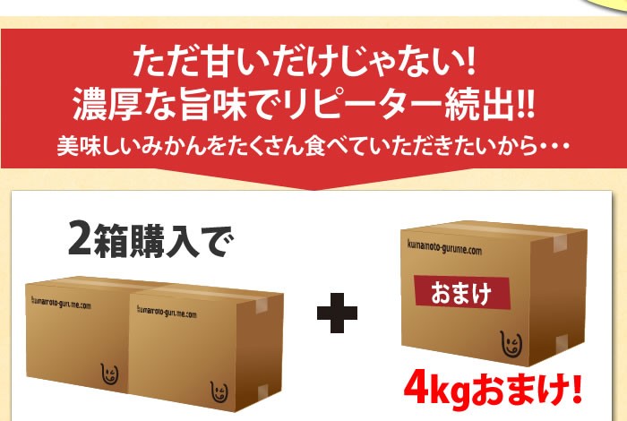 2箱購入で4kgおまけ