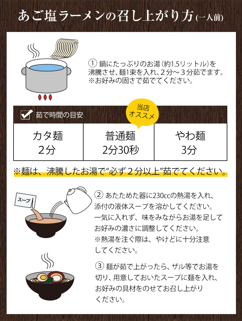 半額以下 1000円ポッキリ あご塩ラーメン 送料無料 あご 塩 スープ 生麺 取り寄せ ラーメン 6食入(2食×3袋) 7-14営業日以内に発送（土日祝除く） |｜kumamotofood｜12