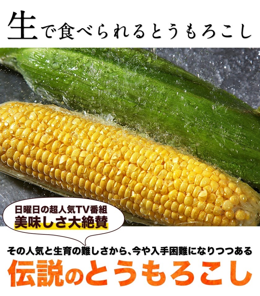 とうもろこし 送料無料 すごあまこーん 野菜 フルーツコーン トウモロコシ 品種 7本 3l L 約2 1kg 2 4kg 7月中旬 8月下旬頃より発送予定 Unocorn 2 くまもと風土 ヤフー店 通販 Yahoo ショッピング