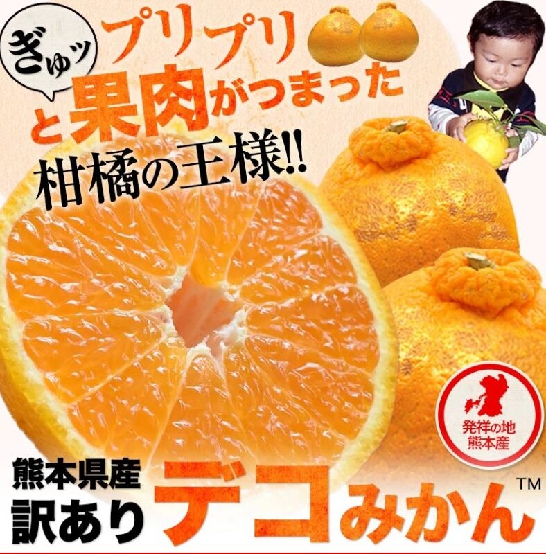 ☆不知火☆(デコポンと同品種)　　箱込み9キロ　広島県産 訳あり デコみかん デコポン と同品種 クール便 送料無料 家庭用